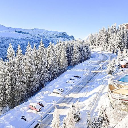 South Facing 2-Bed Apartment With Fireplace, Terrasses Deos Flaine Bagian luar foto