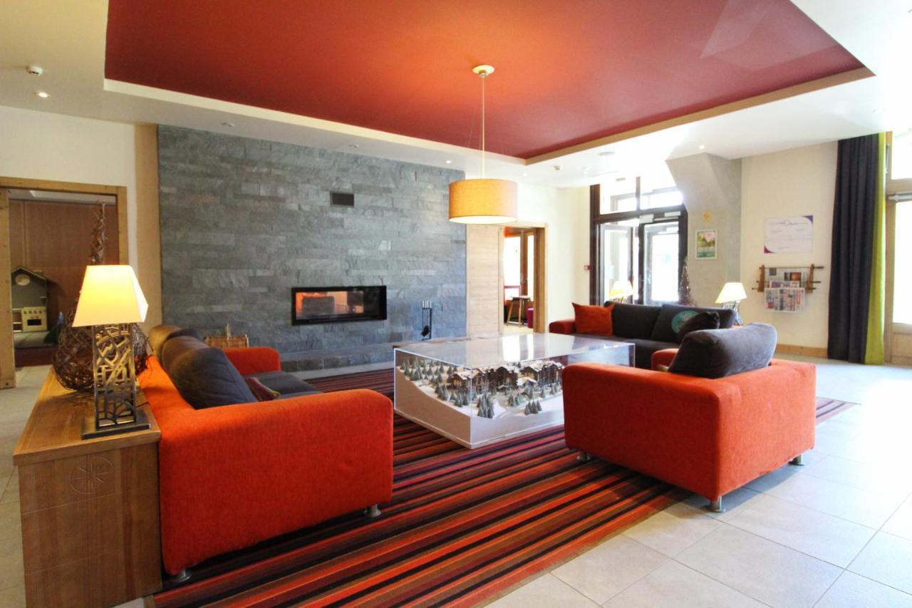 South Facing 2-Bed Apartment With Fireplace, Terrasses Deos Flaine Bagian luar foto