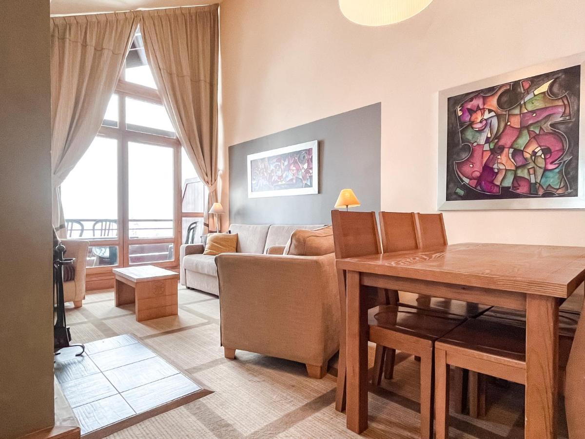 South Facing 2-Bed Apartment With Fireplace, Terrasses Deos Flaine Bagian luar foto