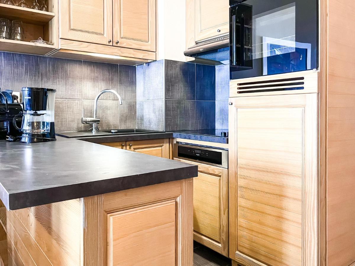 South Facing 2-Bed Apartment With Fireplace, Terrasses Deos Flaine Bagian luar foto