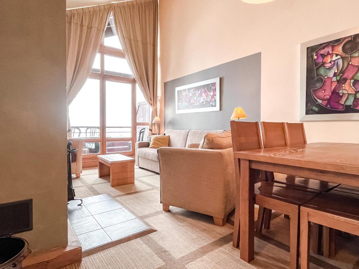 South Facing 2-Bed Apartment With Fireplace, Terrasses Deos Flaine Bagian luar foto