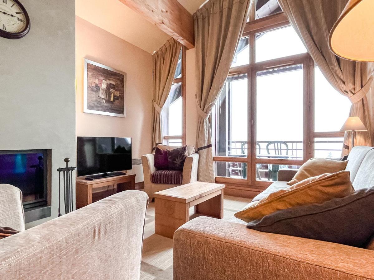 South Facing 2-Bed Apartment With Fireplace, Terrasses Deos Flaine Bagian luar foto