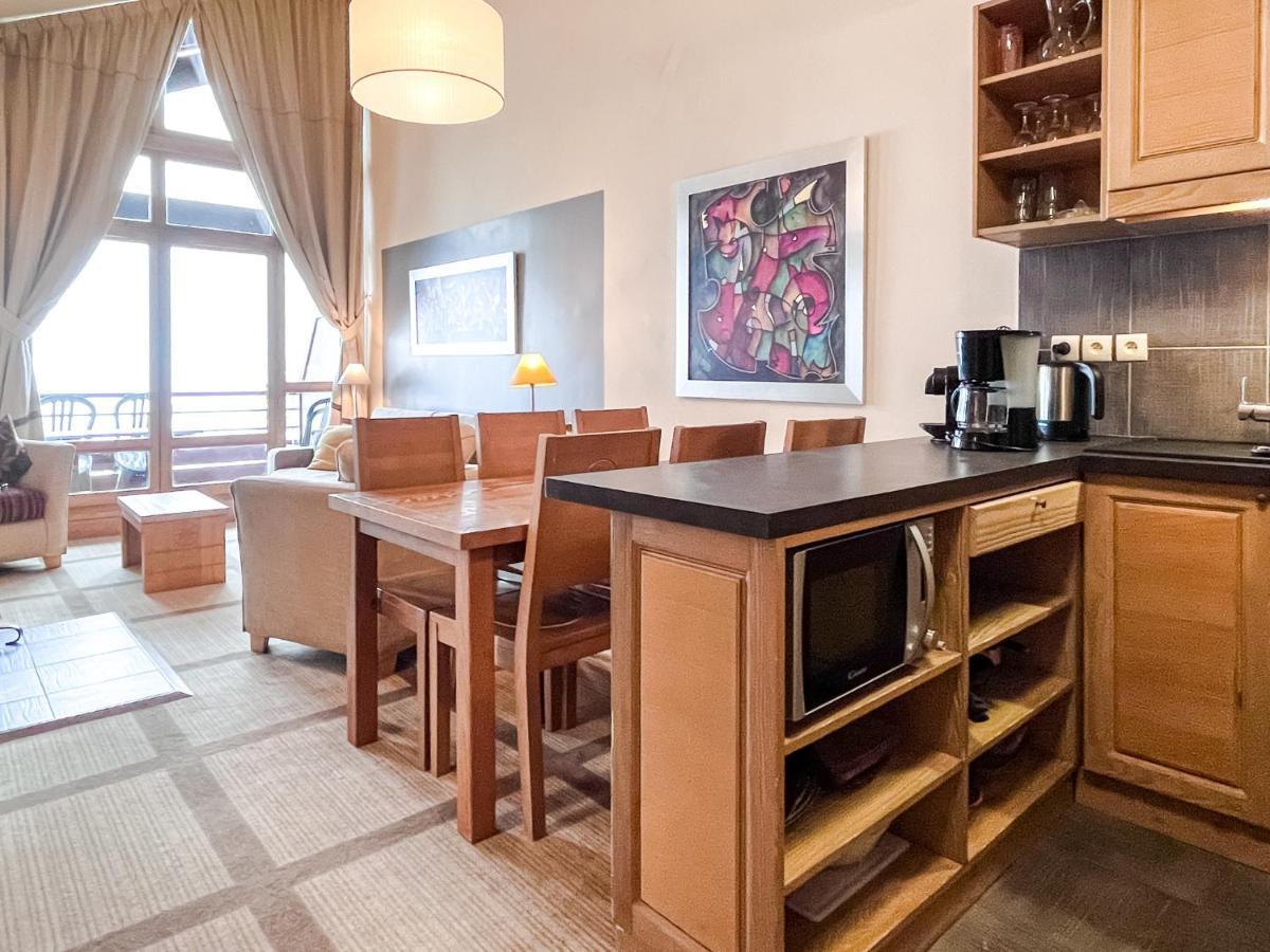 South Facing 2-Bed Apartment With Fireplace, Terrasses Deos Flaine Bagian luar foto