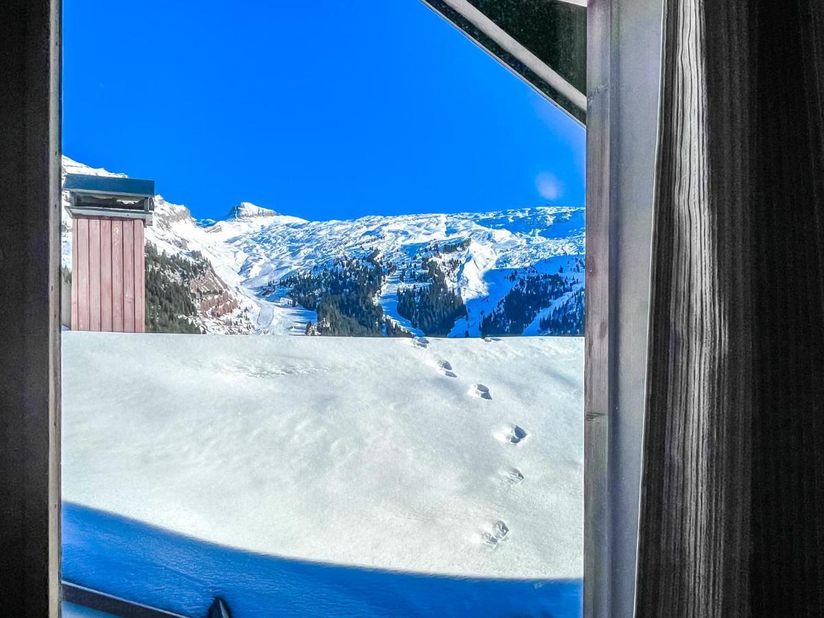 South Facing 2-Bed Apartment With Fireplace, Terrasses Deos Flaine Bagian luar foto