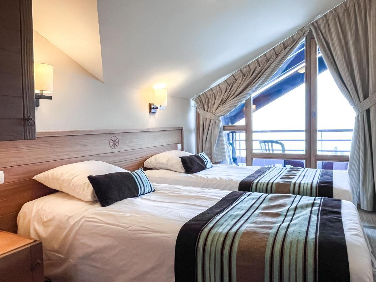 South Facing 2-Bed Apartment With Fireplace, Terrasses Deos Flaine Bagian luar foto