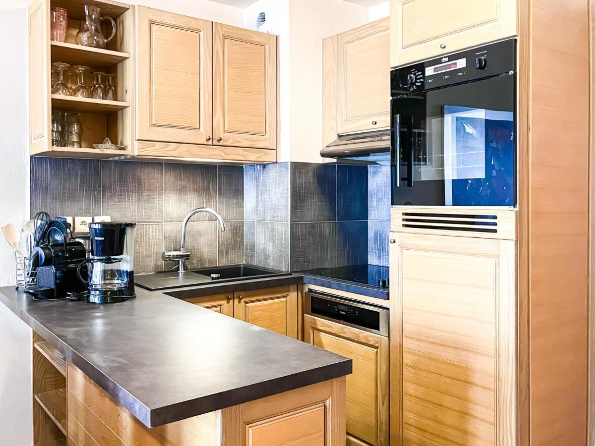 South Facing 2-Bed Apartment With Fireplace, Terrasses Deos Flaine Bagian luar foto