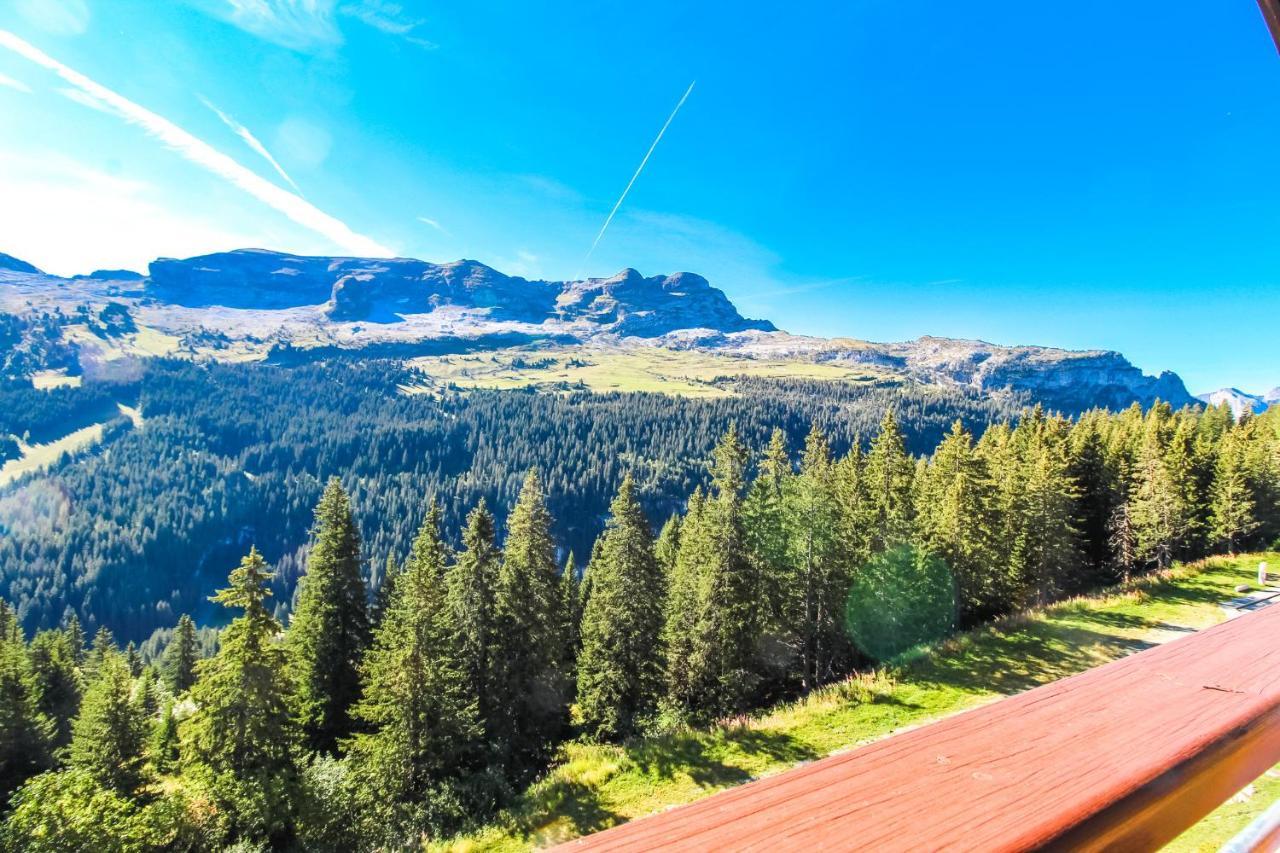 South Facing 2-Bed Apartment With Fireplace, Terrasses Deos Flaine Bagian luar foto