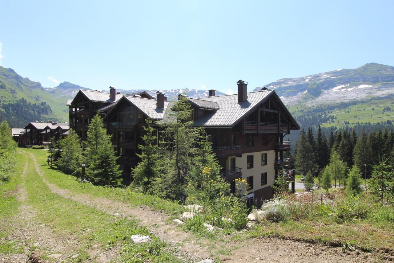 South Facing 2-Bed Apartment With Fireplace, Terrasses Deos Flaine Bagian luar foto