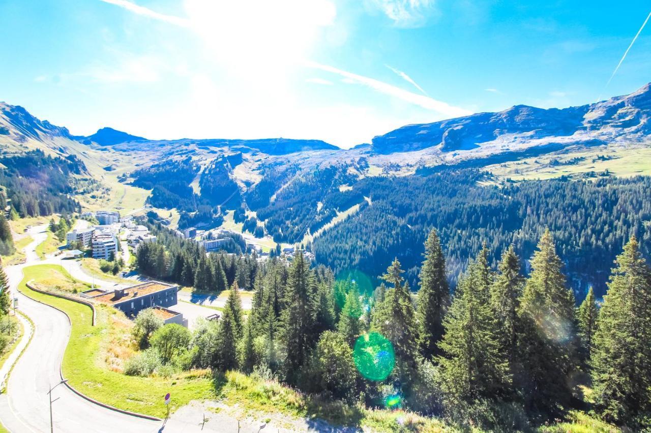 South Facing 2-Bed Apartment With Fireplace, Terrasses Deos Flaine Bagian luar foto